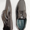 ZL-21 BLACK FLEXIBLE STITCHED DERBY SHOES